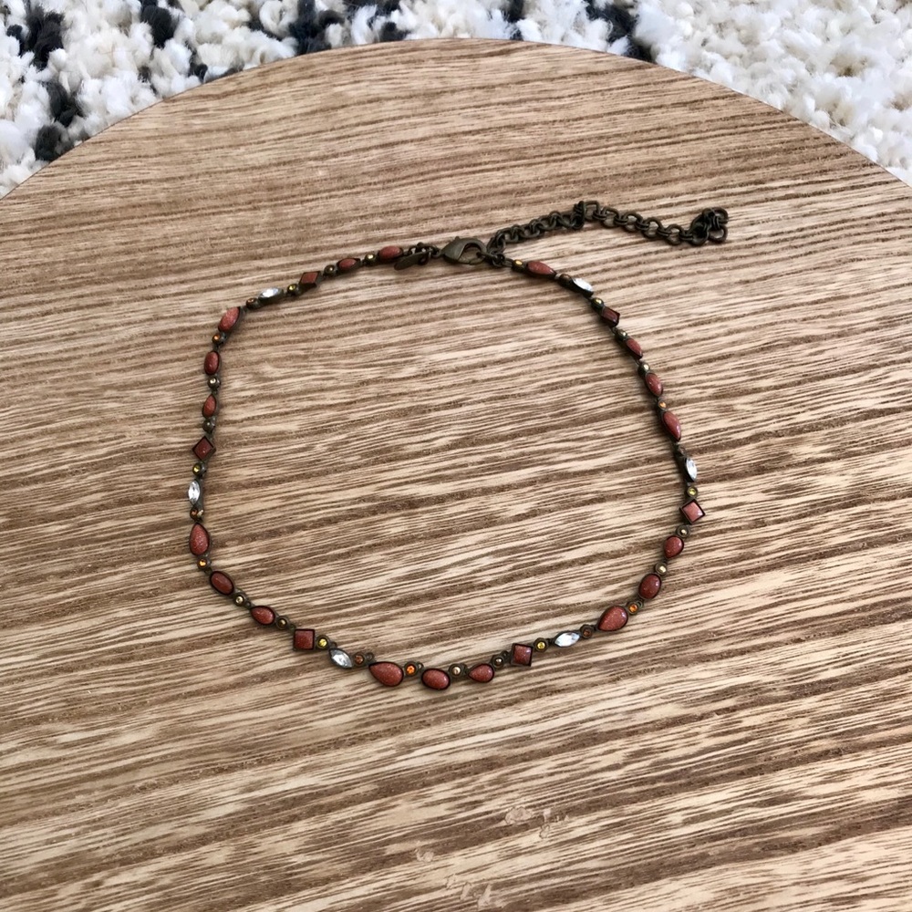 Sorrelli antiqued gold necklace